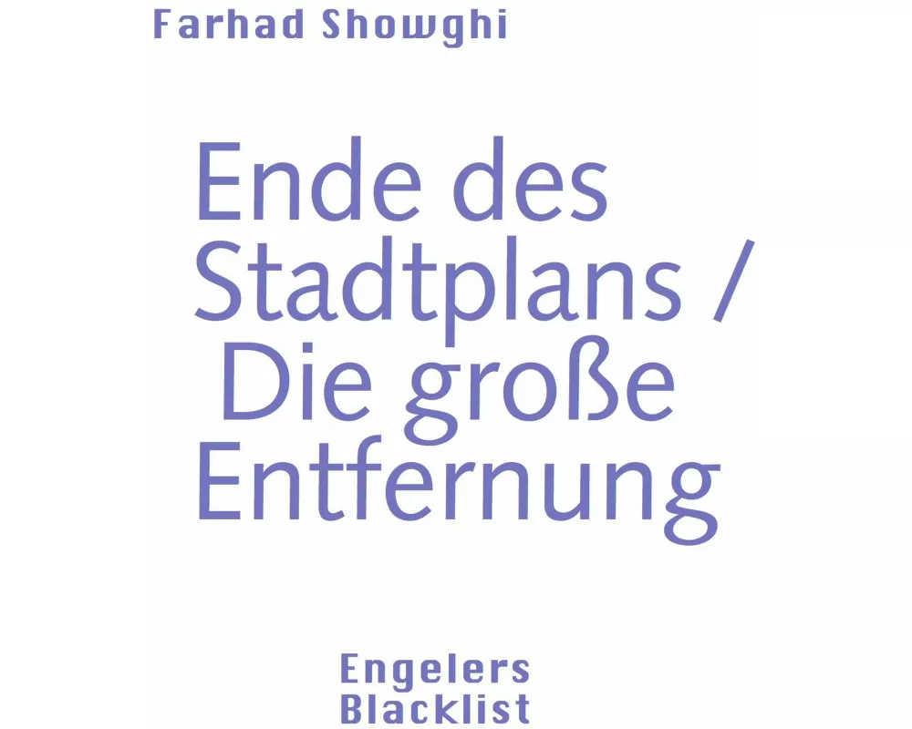 Ende des Stadtplans und Die große Entfernung