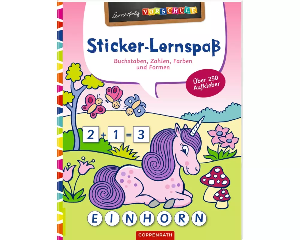 Sticker-Lernspaß (Feen & Einhörner)