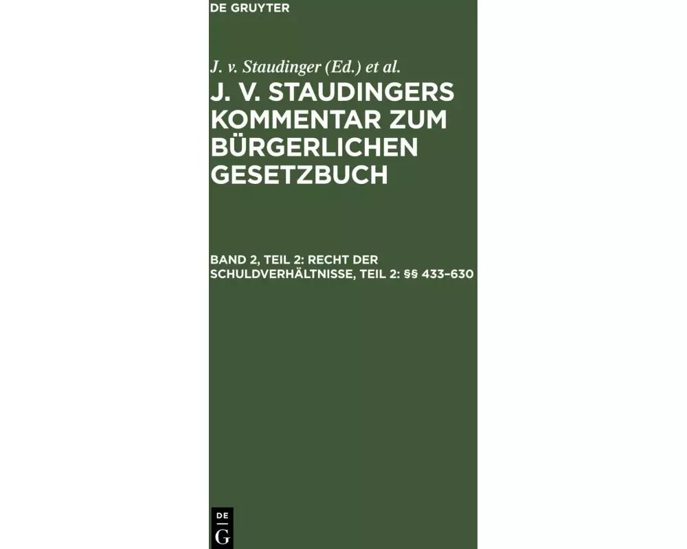 Recht der Schuldverhältnisse, Teil 2: §§ 433-630