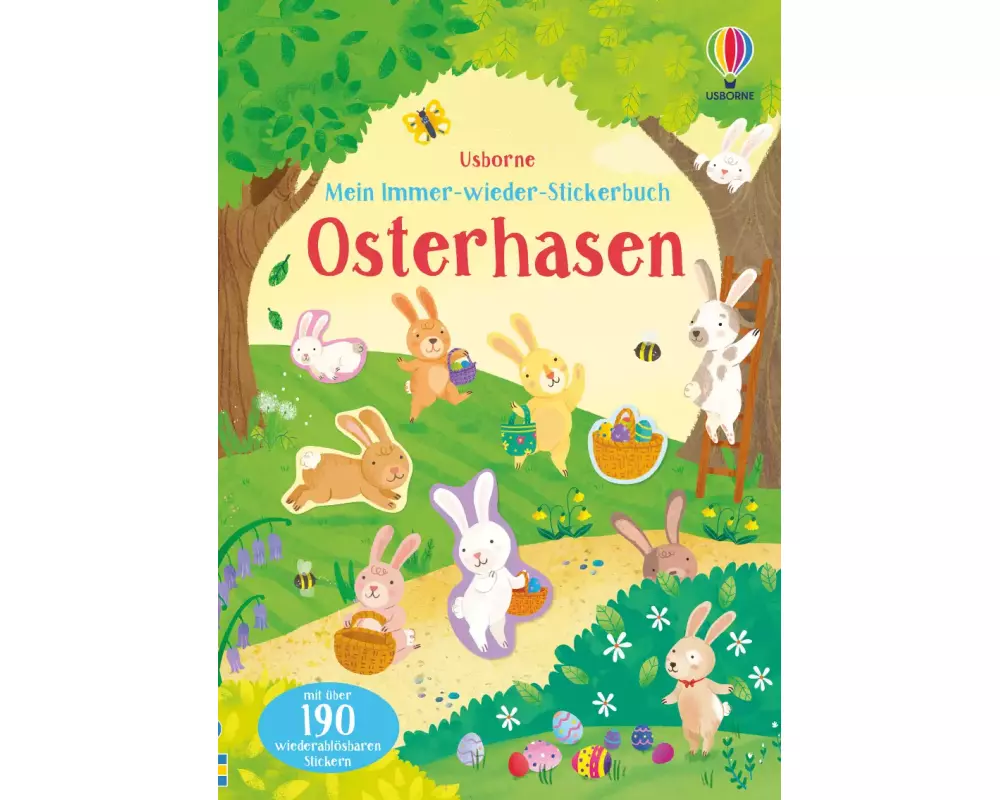 Mein Immer-wieder-Stickerbuch: Osterhasen