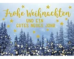 Postkarte. Frohe Weihnachten (Wald)