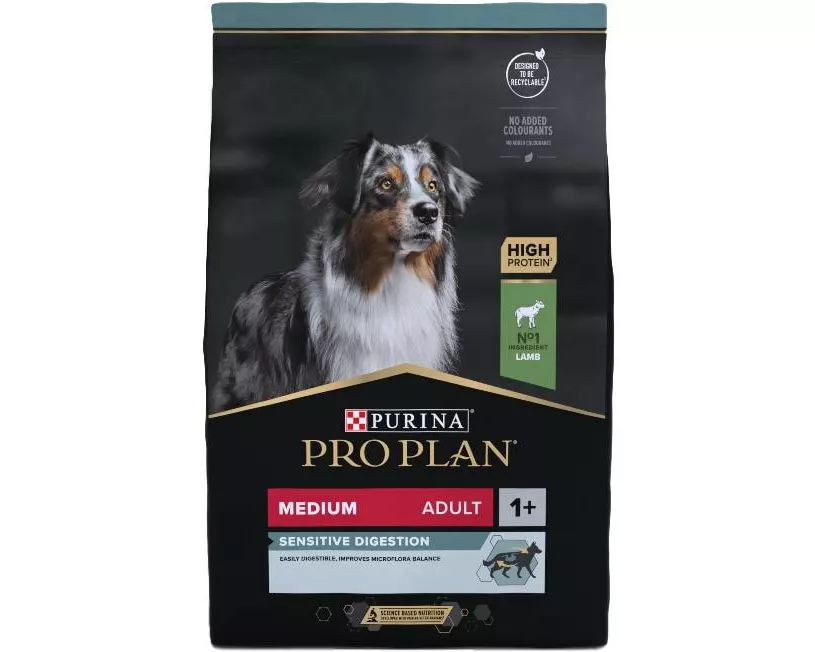 Purina Pro Plan Trockenfutter M Adult Sensitive Digestion Lamm, 14 kg