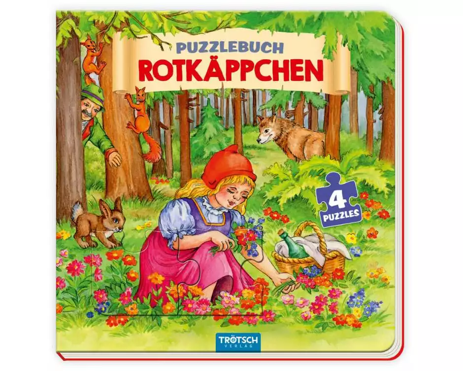 Trötsch Pappenbuch Puzzlebuch Rotkäppchen
