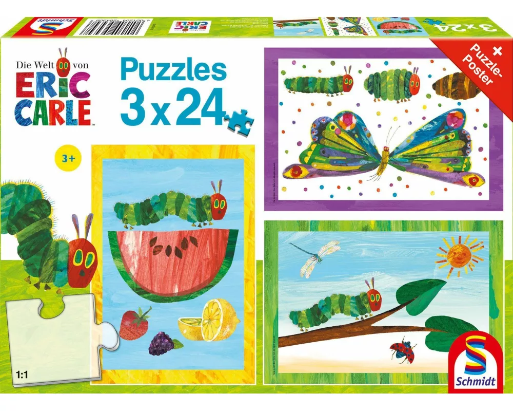 Raupe-Kokon-Schmetterling, 3x24 Teile