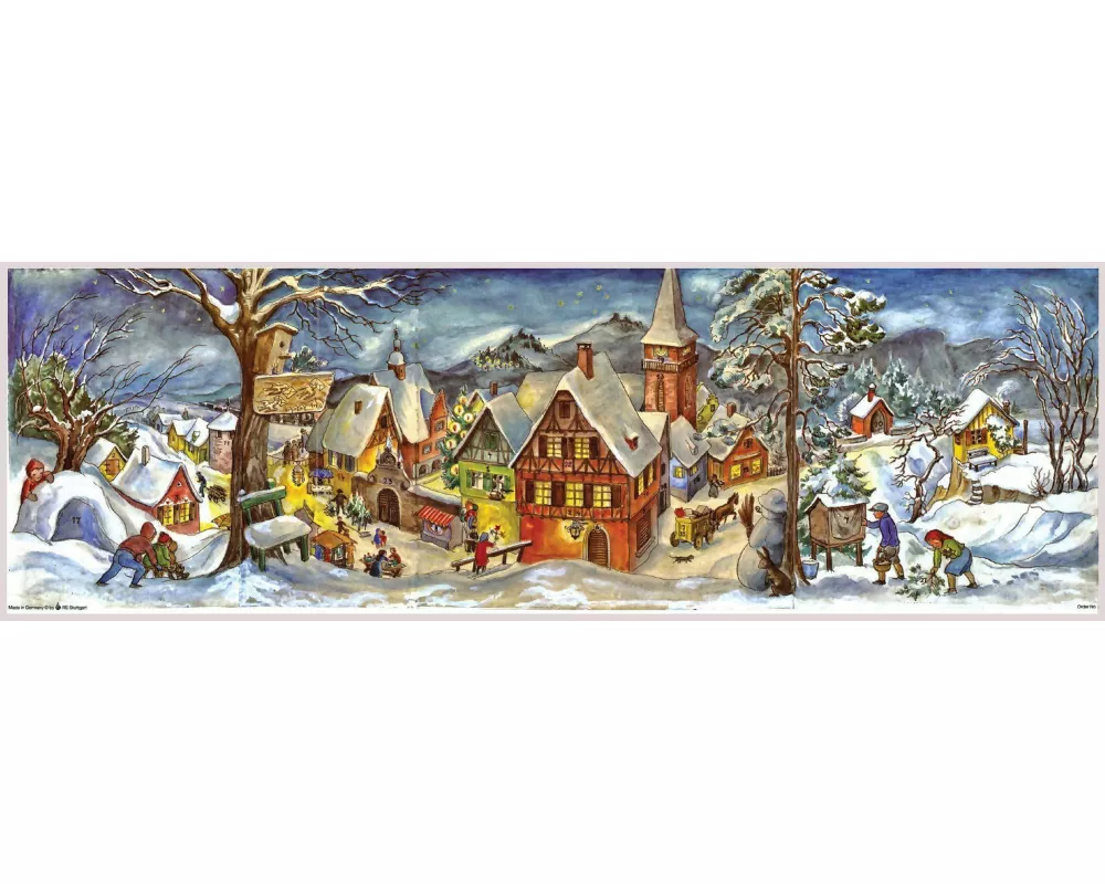 Adventskalender "Kleines Dorf im Winter"