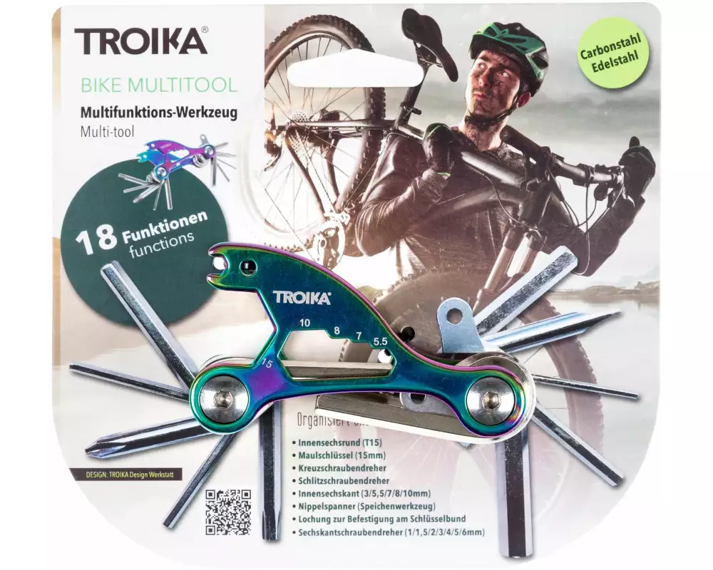 Troika Schlüsselanhänger Multitool Irisierend
