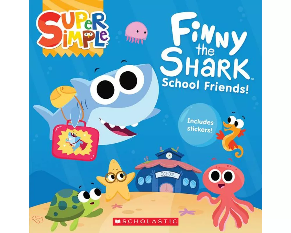 Finny the Shark: School Friends (with stickers)
