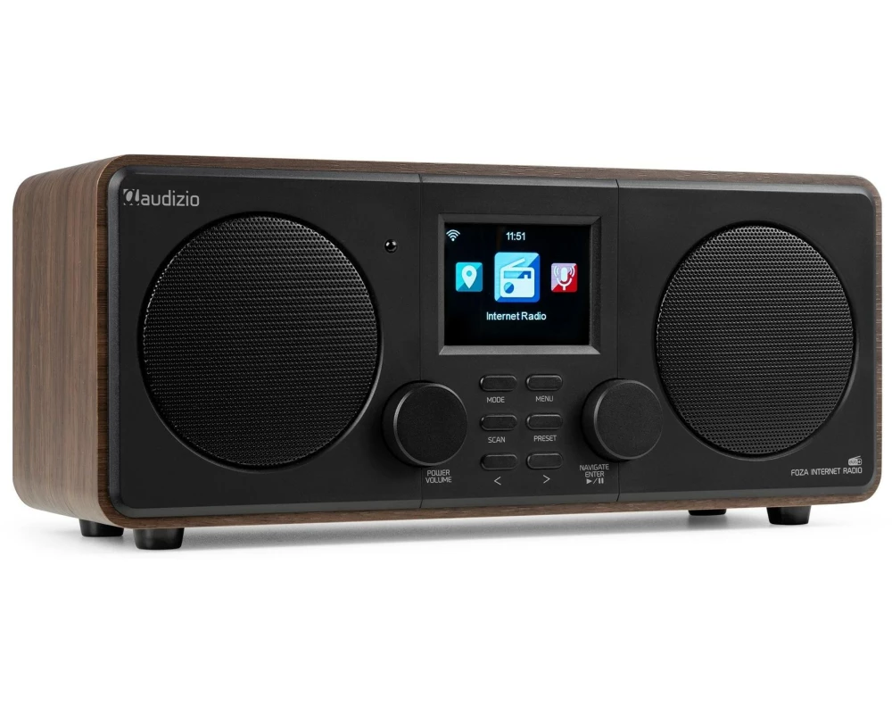Audizio DAB+ Radio Foza Braun/Schwarz