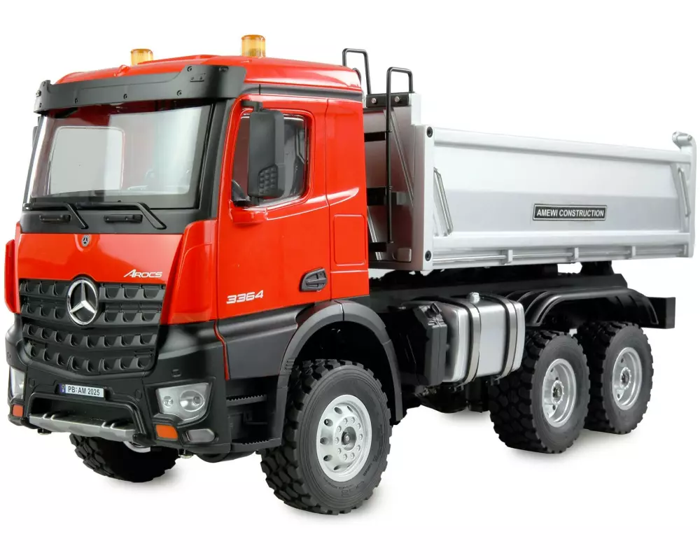 Amewi Lastwagen Mercedes-Benz Arocs Kipper 6 x 6, Rot 1:14 RTR