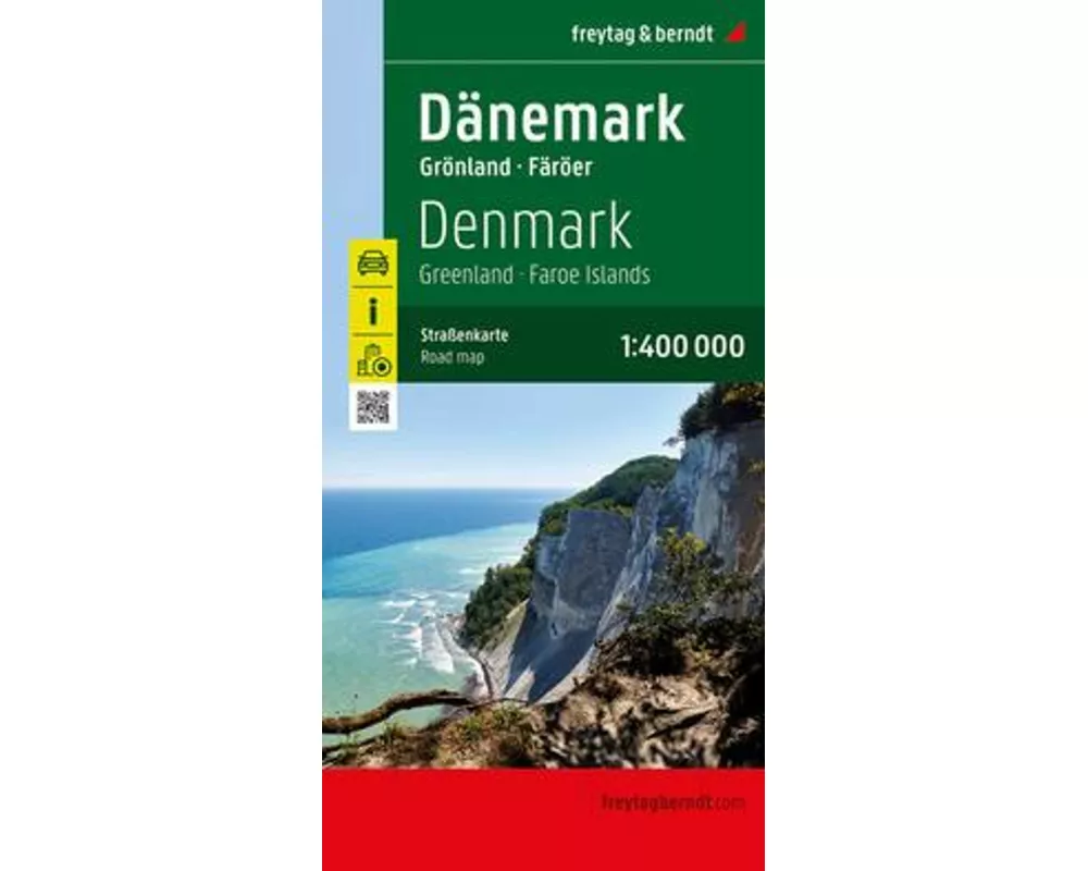 Dänemark, Straßenkarte 1:400.000, freytag & berndt