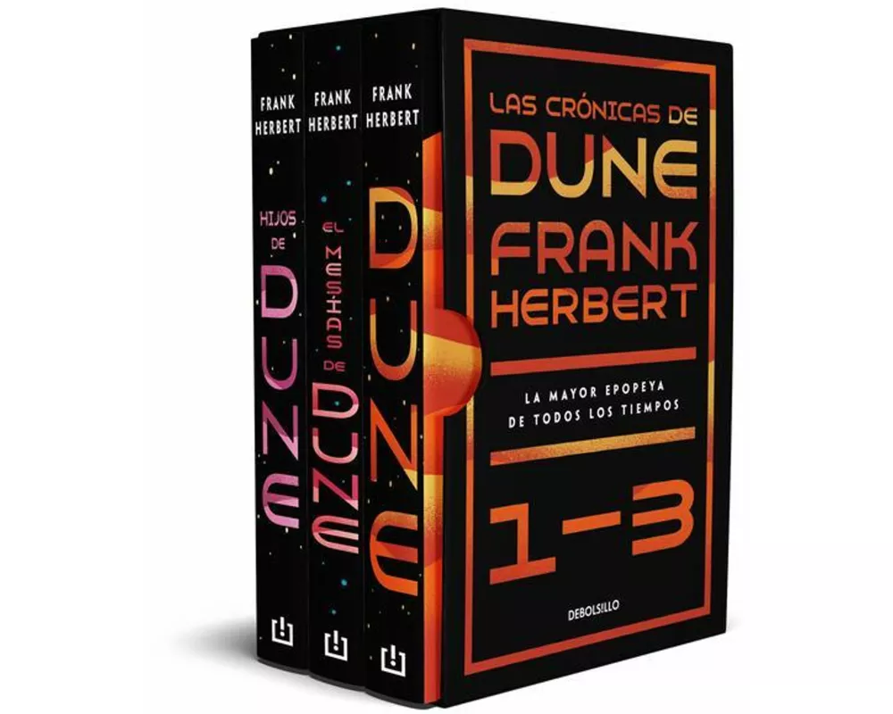Estuche Las Crónicas de Dune: Dune, El Mesías de Dune E Hijos de Dune / Frank Herbert's Dune Saga 3-Book Boxed Set: Dune, Dune Messiah, and Children o