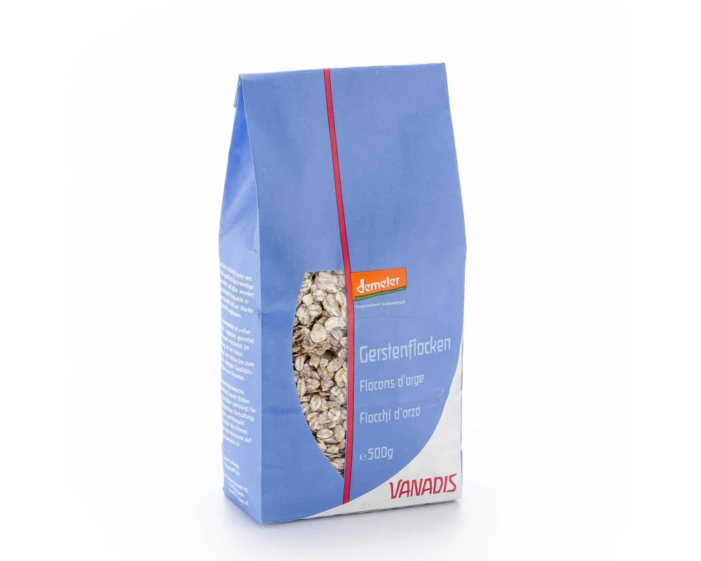 Vanadis Gerstenflocken grob, Demeter 500 g