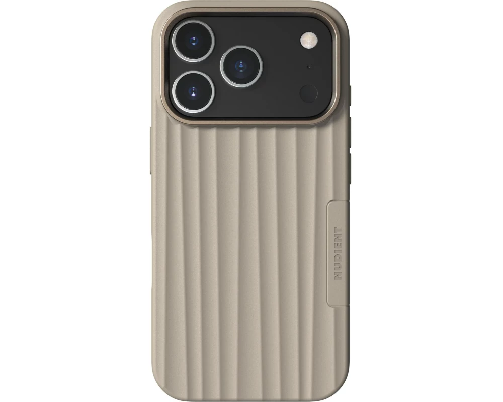 Nudient Back Cover Bold MagSafe iPhone 17 Pro Linen Beige