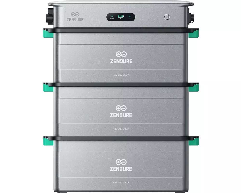Zendure KitSolarFlow 2400 AC 8.64 kWh mit 3x AB3000X Erw. Batterie