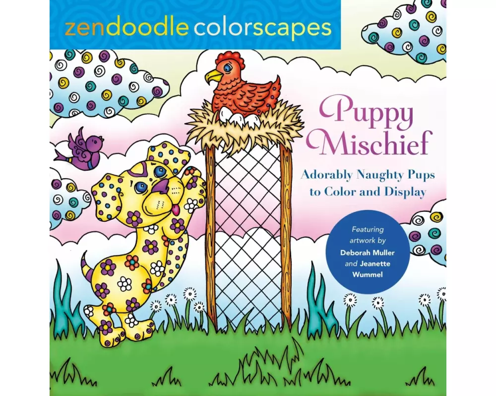 Zendoodle Colorscapes: Puppy Mischief