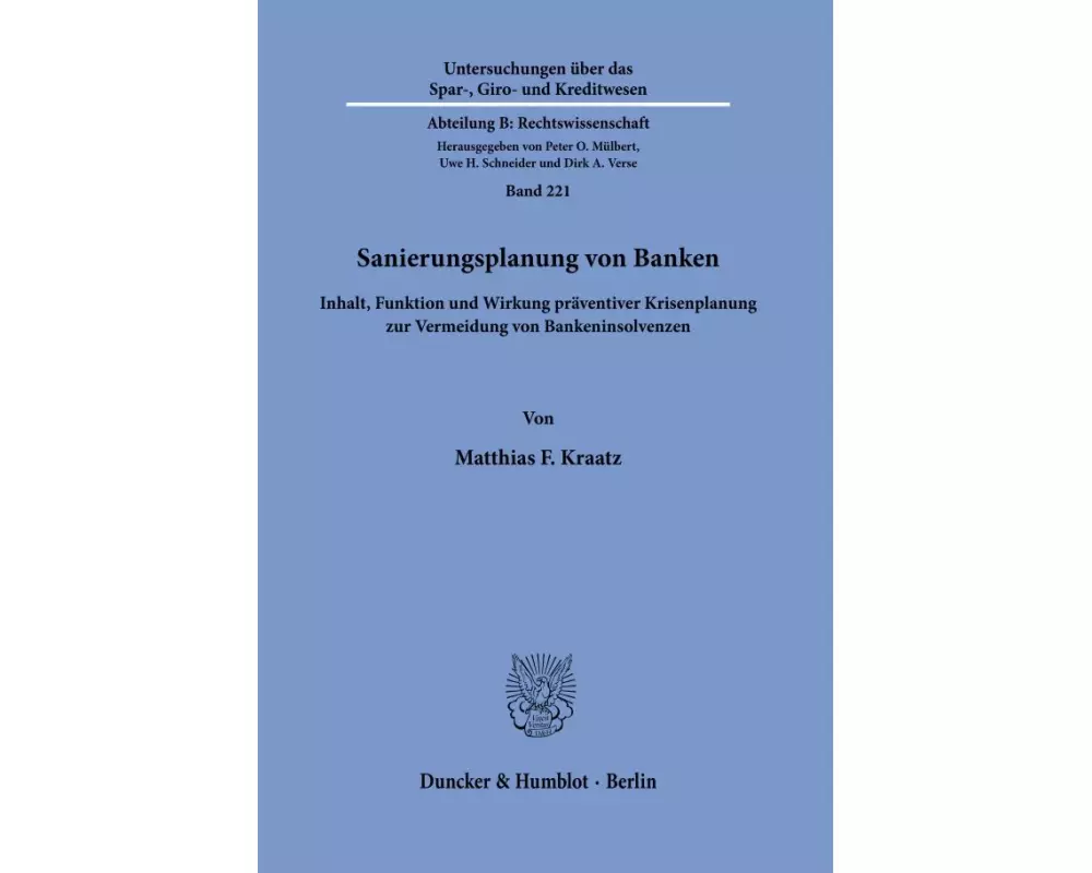 Sanierungsplanung von Banken