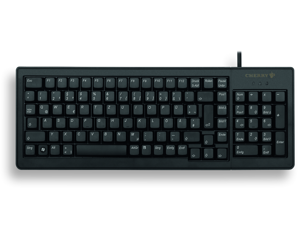 CHERRY XS Complete Tastatur Büro USB QWERTY UK Englisch Schwarz
