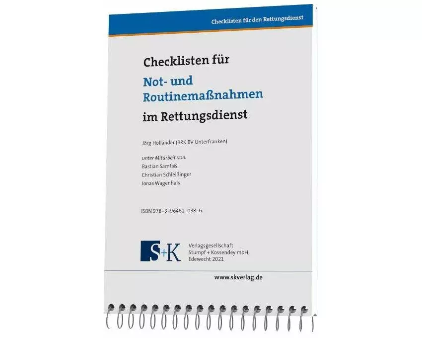 Checklisten für Not- und Routinemaßnahmen im Rettungsdienst