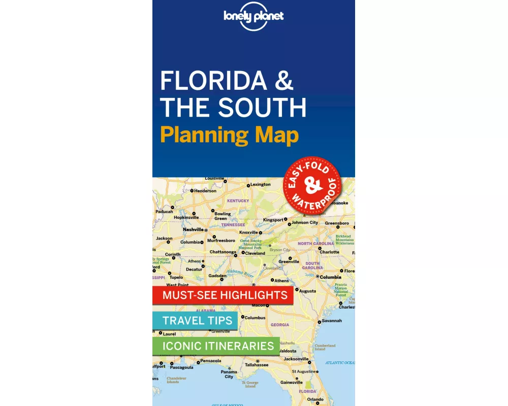 Lonely Planet Florida & the South Planning Map