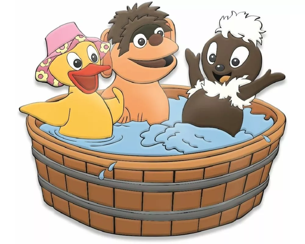 Trötsch Unser Sandmännchen 3D-Magnet Badespaß