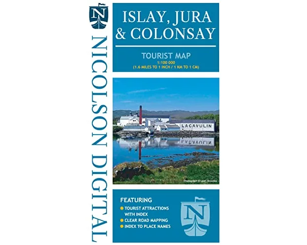 Nicolson Tourist Map Islay and Jura