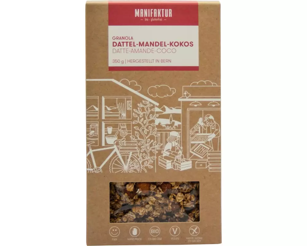 Manifaktur Cerealien Granola Datteln, Mandeln und Kokos 350 g