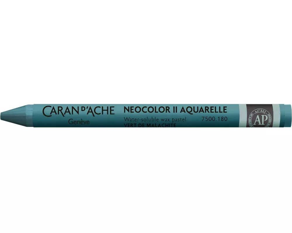Caran d'Ache Wachsmalstifte Neocolor 2 wasservermalbar Malachitgrün