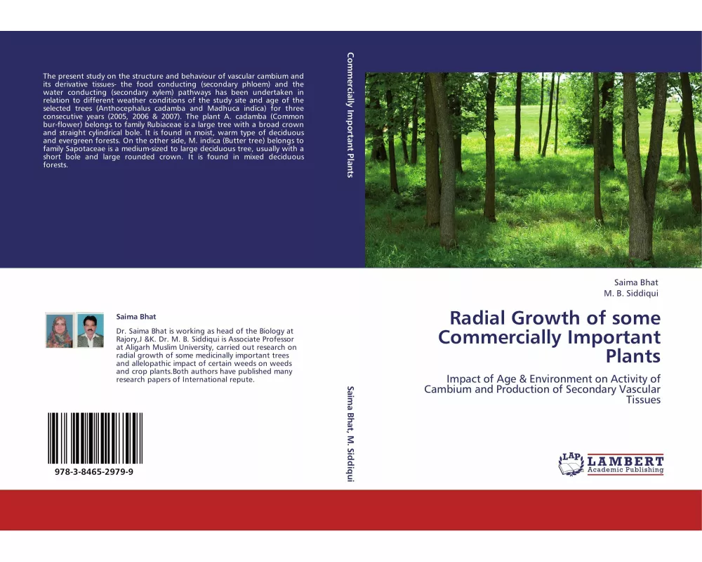 Radial Growth of some Commercially Important Plants