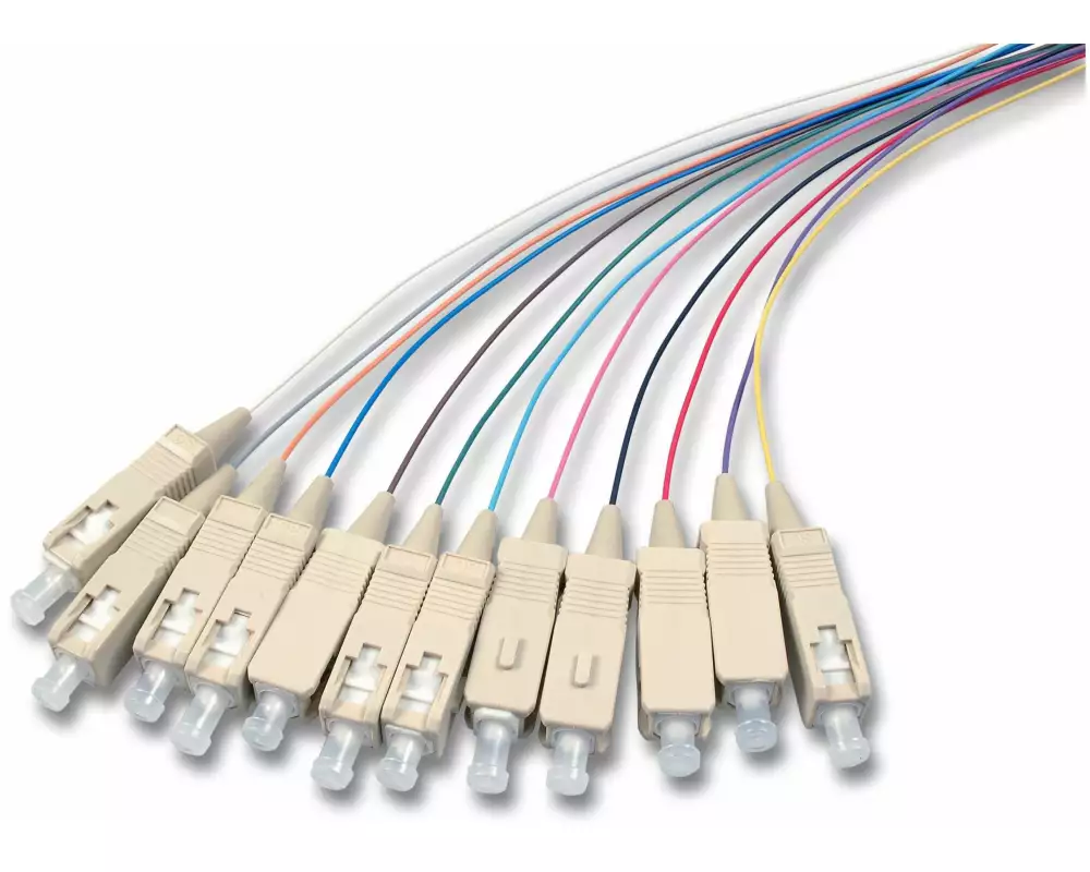 Lightwin Faserpigtail SC, MM, OM2, 2m 12 Stück