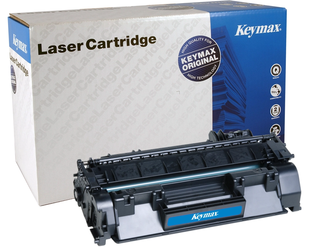 KEYMAX RMC-Toner-Modul schwarz CE505AKEY zu HP LJ P2035 2300 Seiten
