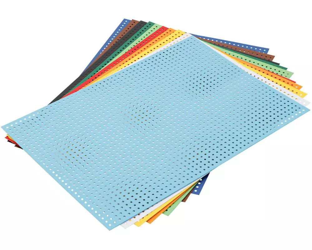 Creativ Company Stickkarton 10 Blatt, Mehrfarbig