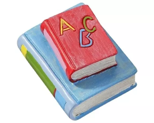 HobbyFun Mini-Utensilien Bücher Rot/Hellblau