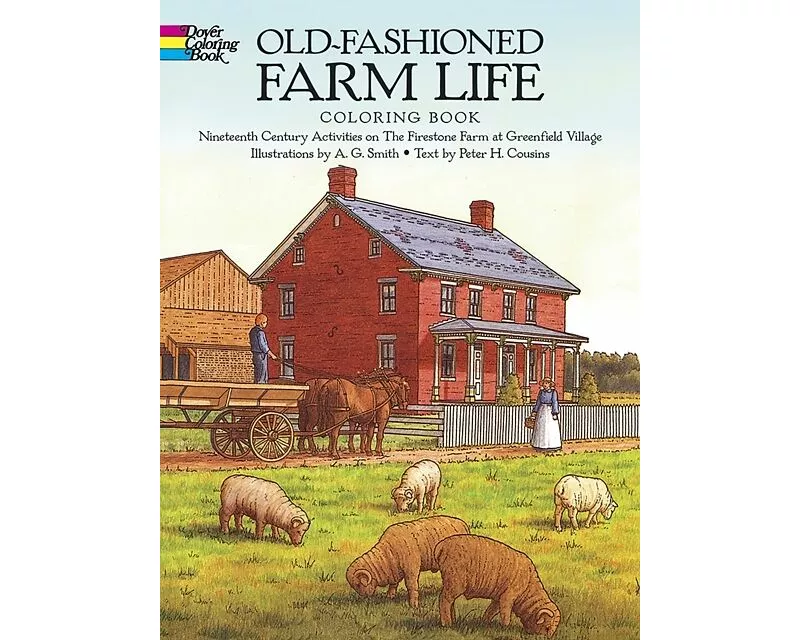 Old-Fashioned Farm Life Coloring Book