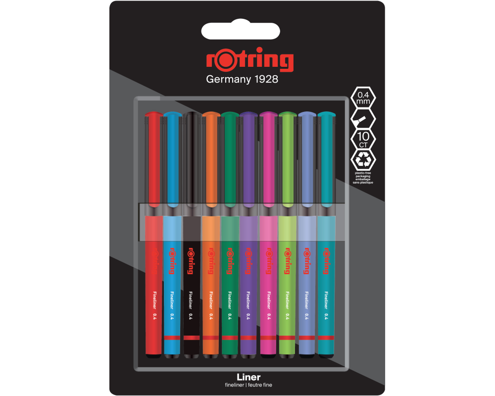 ROTRING Feinschreiber 0.4mm 2166220 10 Farben