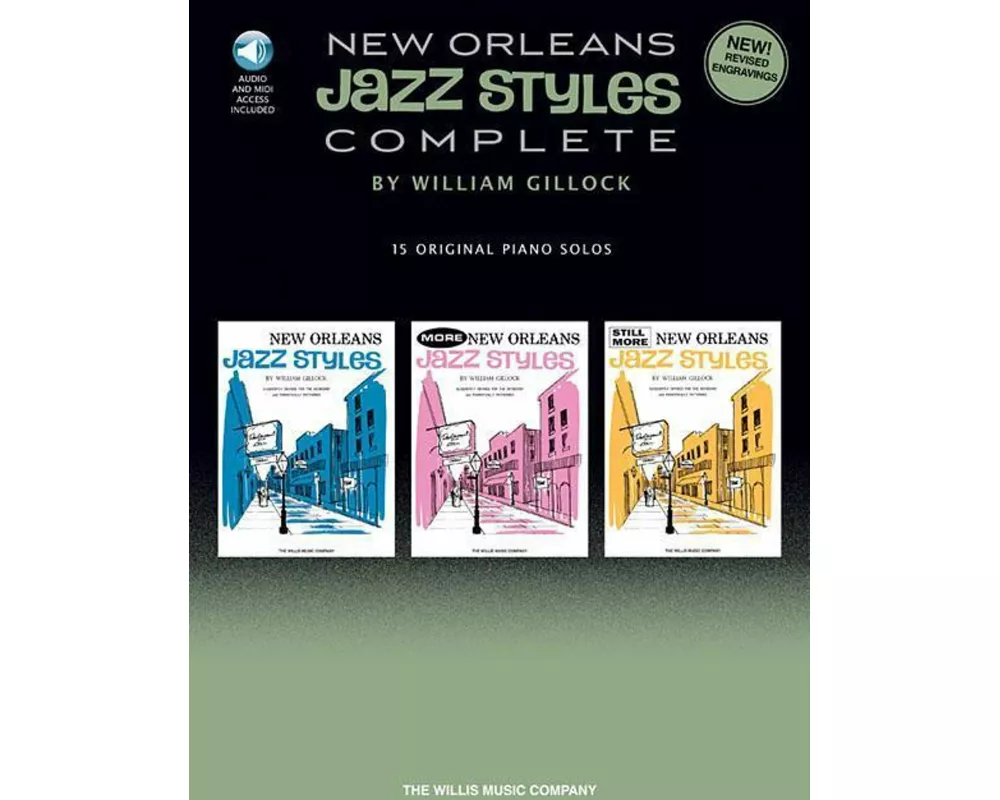 New Orleans Jazz Styles - Complete - All 15 Original Piano Solos Included Book/Online Audio
