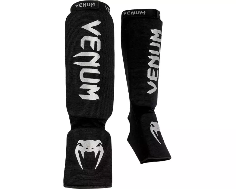 Venum Kontact Shin Guards Schwarz/Weiss, S