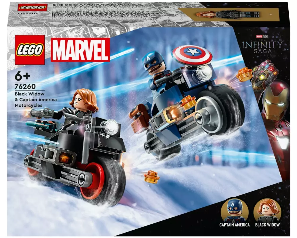 LEGO® Marvel Black Widows & Captain Americas Motorräder 76260