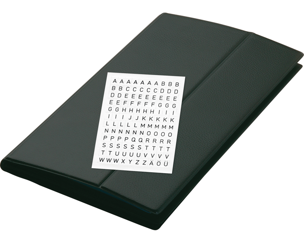 SIGEL Visitenkarten-Mappe 300x180mm VZ175 schwarz für 288 Karten