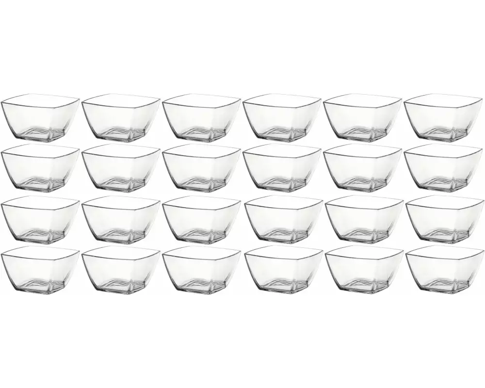 Montana Schale Carre 12.5 x 12.5 cm, 24 Stück, Transparent