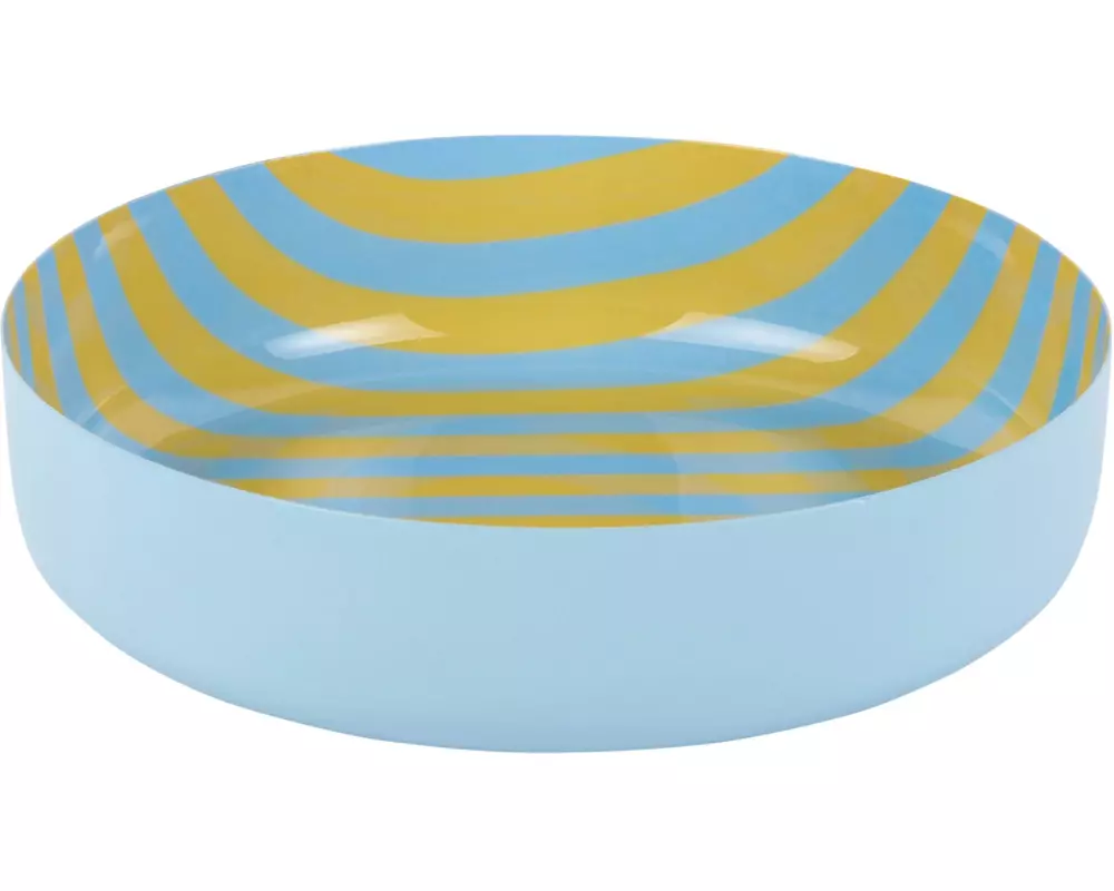 present time Schale Bowl Animado Medium, Citrine yellow / Soft blue