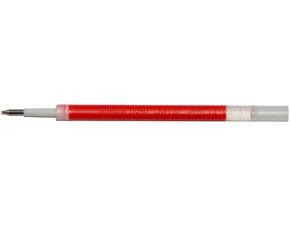 UNI-BALL Ersatzpatrone 0.7mm UMR-87.2 RED rot, 2 Stück