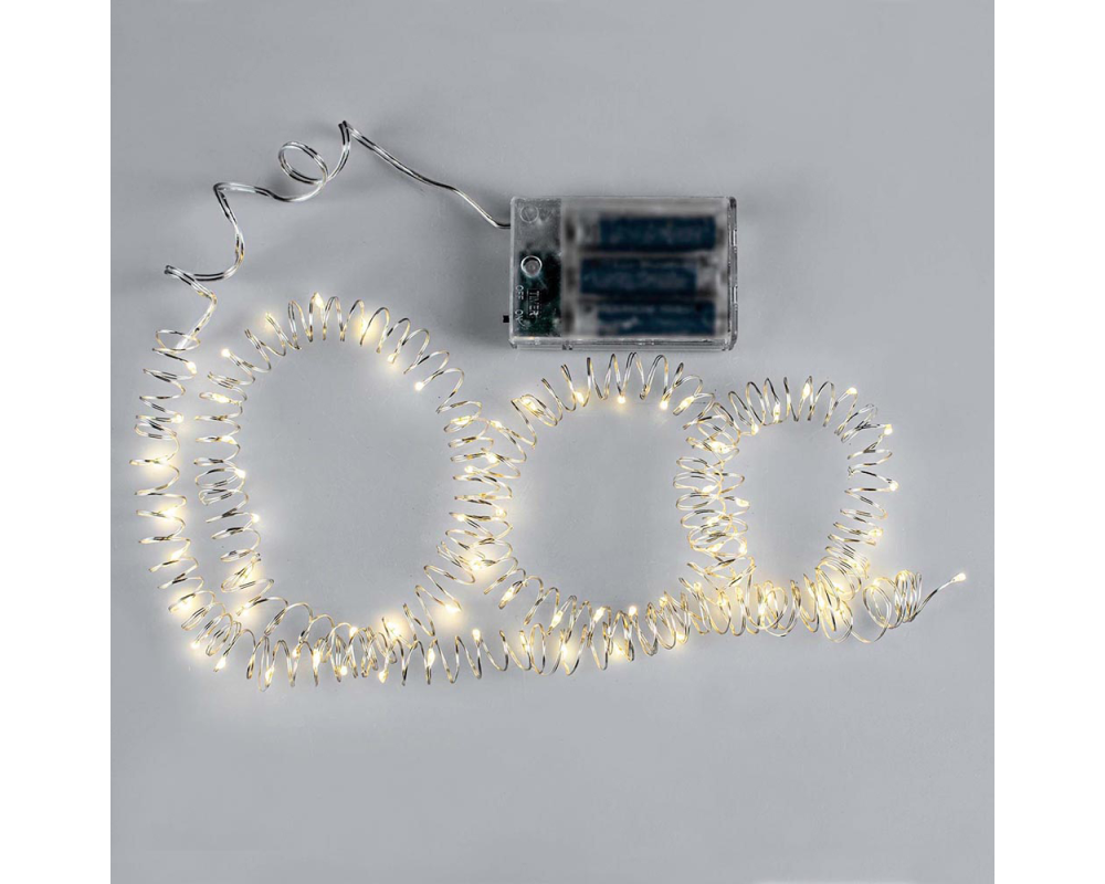 GLOREX LED Licherkette 6m 67036802 warmweiss 60-teilig