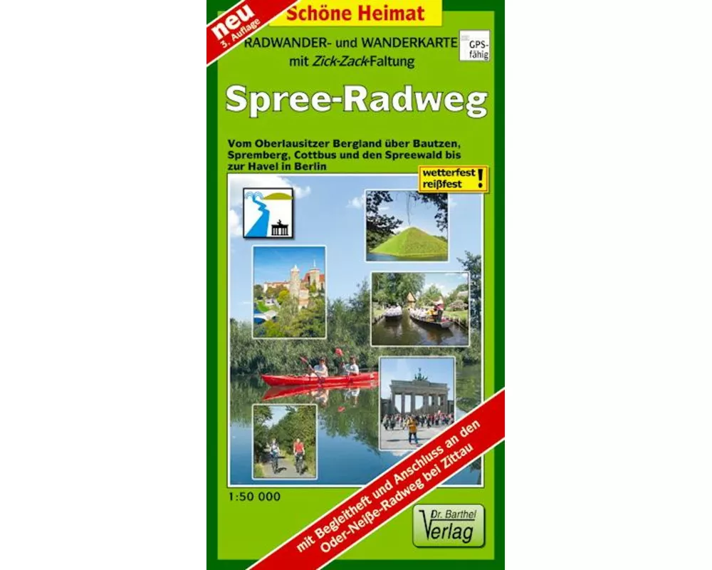 Spree-Radweg 1 : 50 000. Radwanderkarte