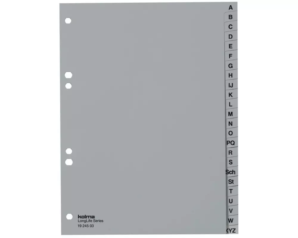 Kolma Register A5 LongLife A-Z, hoch