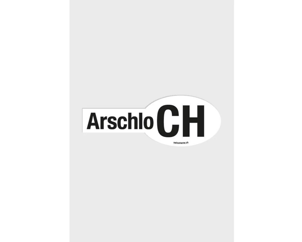Swissmeme ArschloCH Sticker Sticker