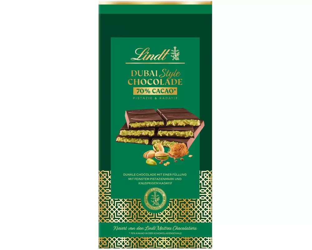 Lindt Schokolade Dubai Style Chocolade Dunkel 150 g