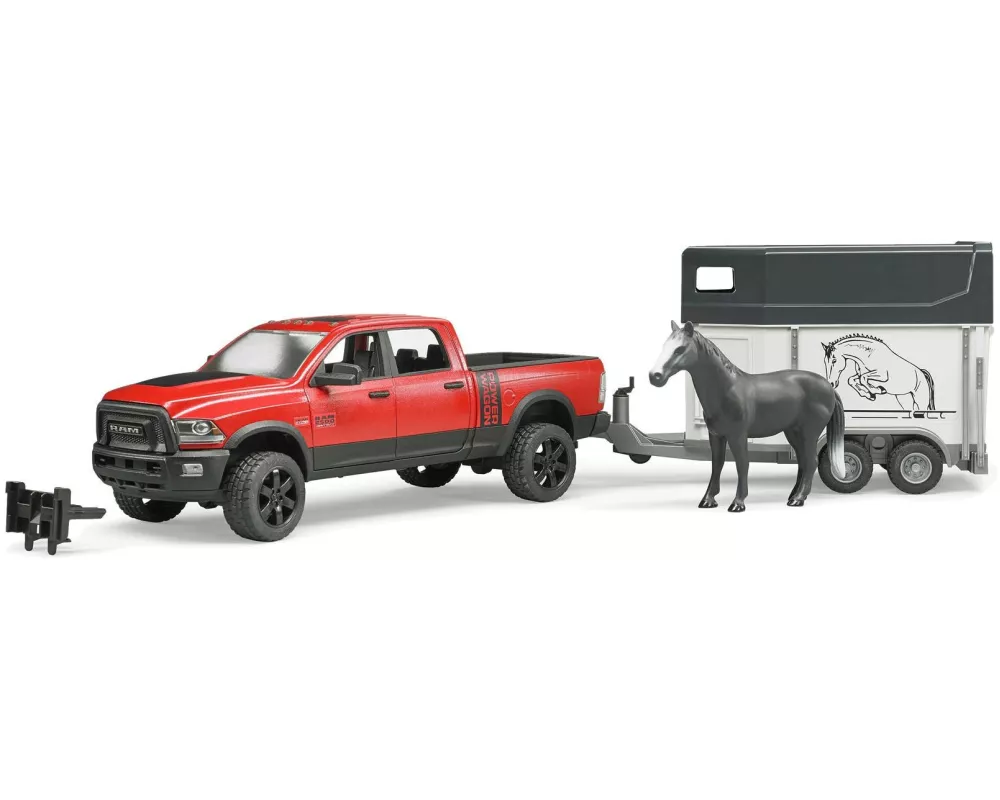 Bruder Spielwaren Off-Road Fahrzeug RAM 2500 Power Wagon Pferdeanhänger