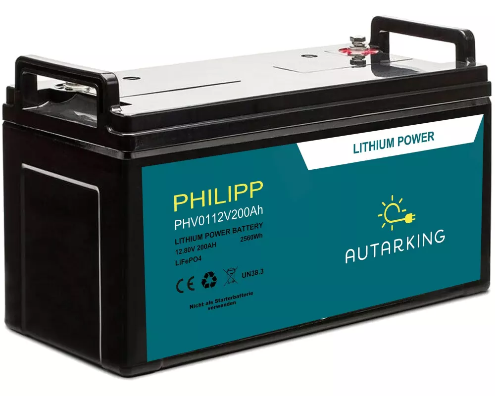 Autarking Batterie Philipp LiFePO4, 12.8 V 200 Ah mit App