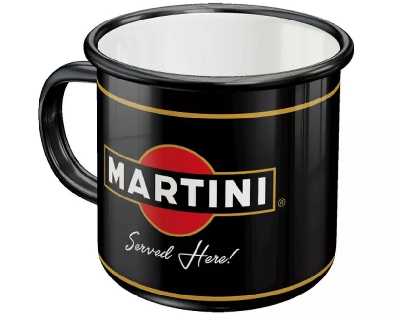 Nostalgic Art Universaltasse Martini Served 360 ml, 1 Stück, Schwarz