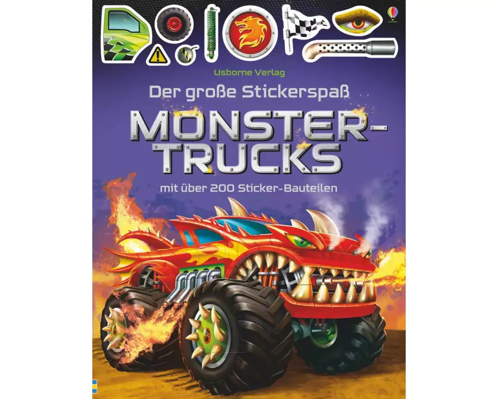 Der große Stickerspaß: Monstertrucks